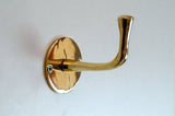 Unlacquered Brass Wall Hook - Bath Towel Holder