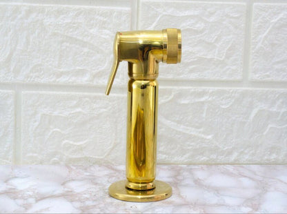 Robinet en laiton non verni, robinet en laiton massif fait main, robinet de style vintage, robinet à pont en laiton 